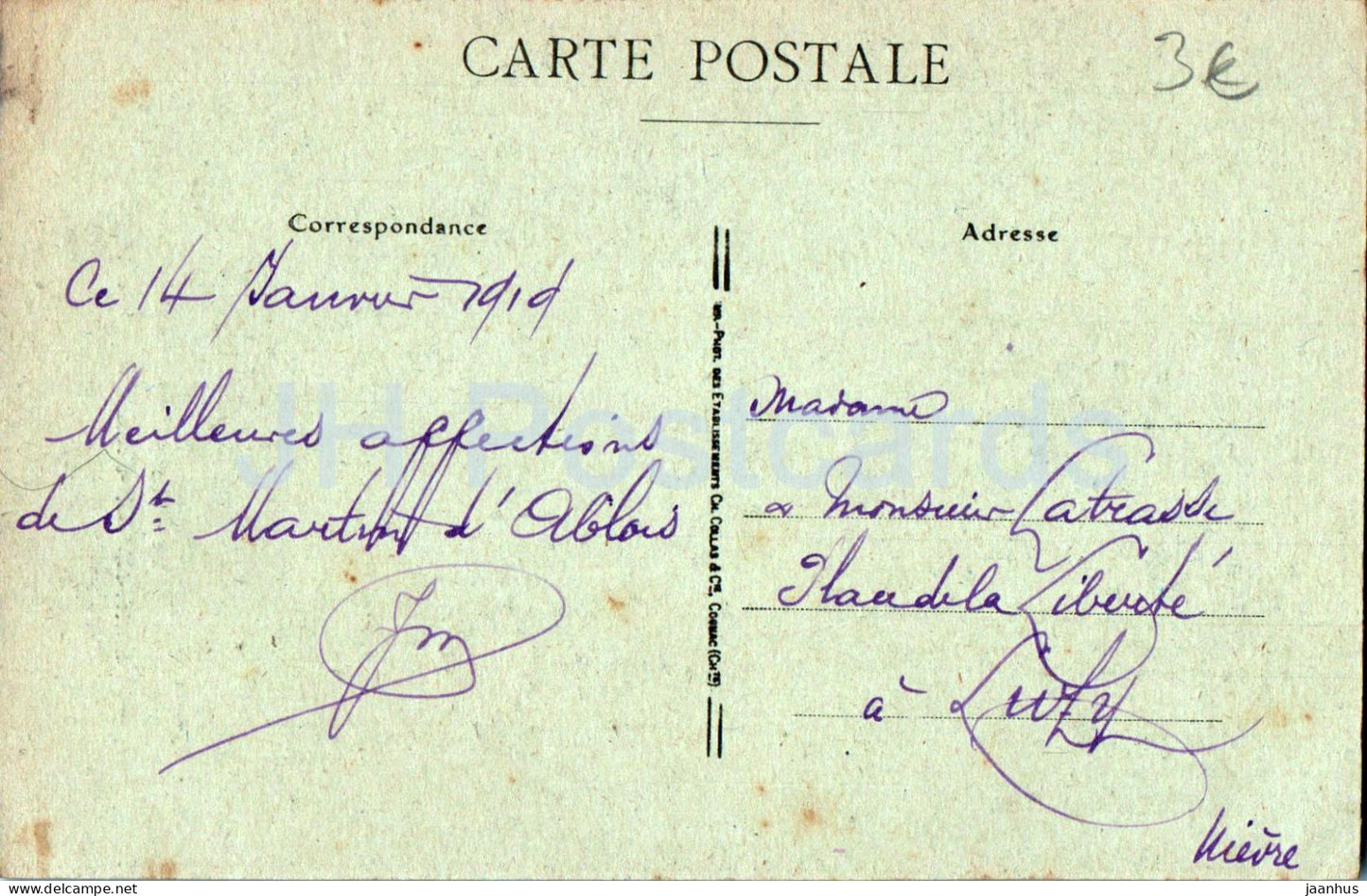 Saint Martin d'Ablois - Les Cascades - La Champagne Illustrée - carte postale ancienne - 1919 - France - occasion 