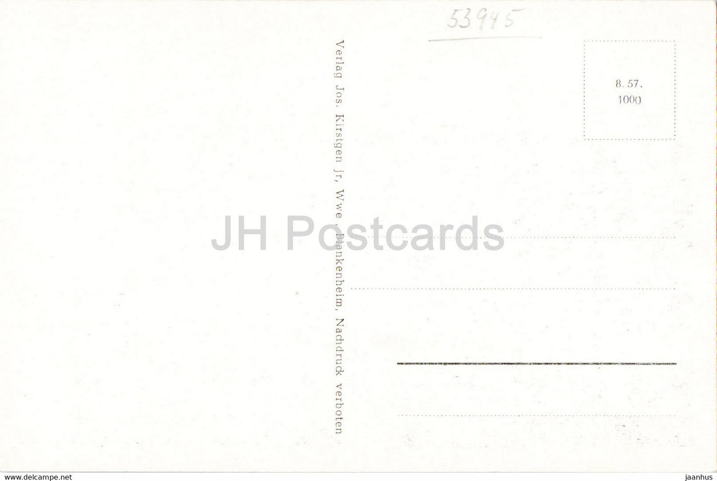 Blankenheim - carte postale ancienne - Allemagne - inutilisée