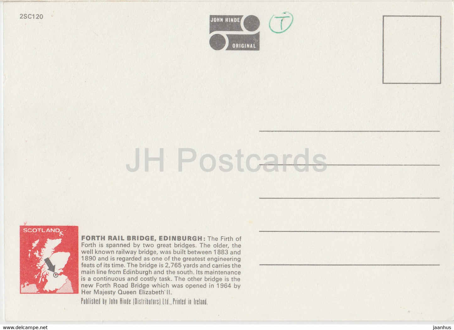 Forth Rail Bridge – Edinburgh – Schottland – Vereinigtes Königreich – unbenutzt