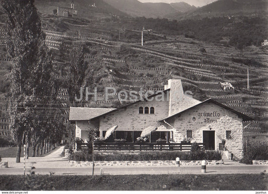 Ristorante Grumello - restaurant - Francesco Trippi - vineyard - old postcard - 1949 - Italy - used - JH Postcards