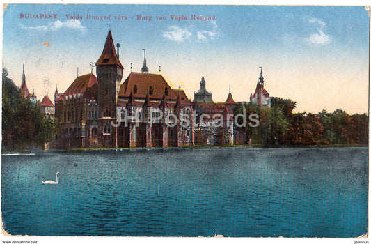 Budapest - Vajda Hunyad vara - Burg von Vajda Hunyad - Feldpost - old postcard - 1915 - Hungary - used - JH Postcards