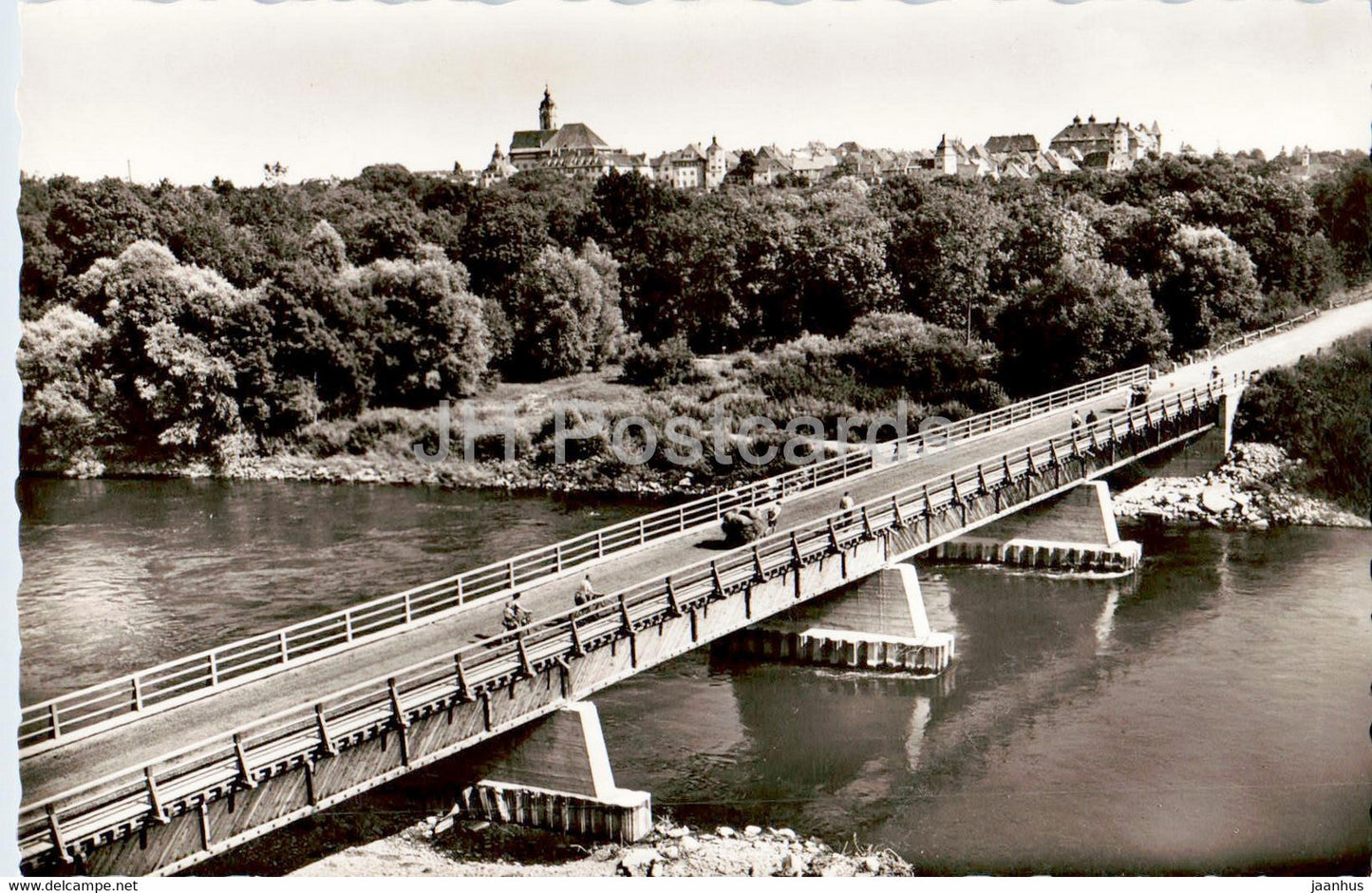 Gunzburg mit unterer Donaubrucke - bridge - Germany - unused - JH Postcards