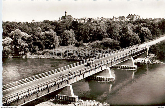 Gunzburg mit unterer Donaubrucke - bridge - Germany - unused - JH Postcards