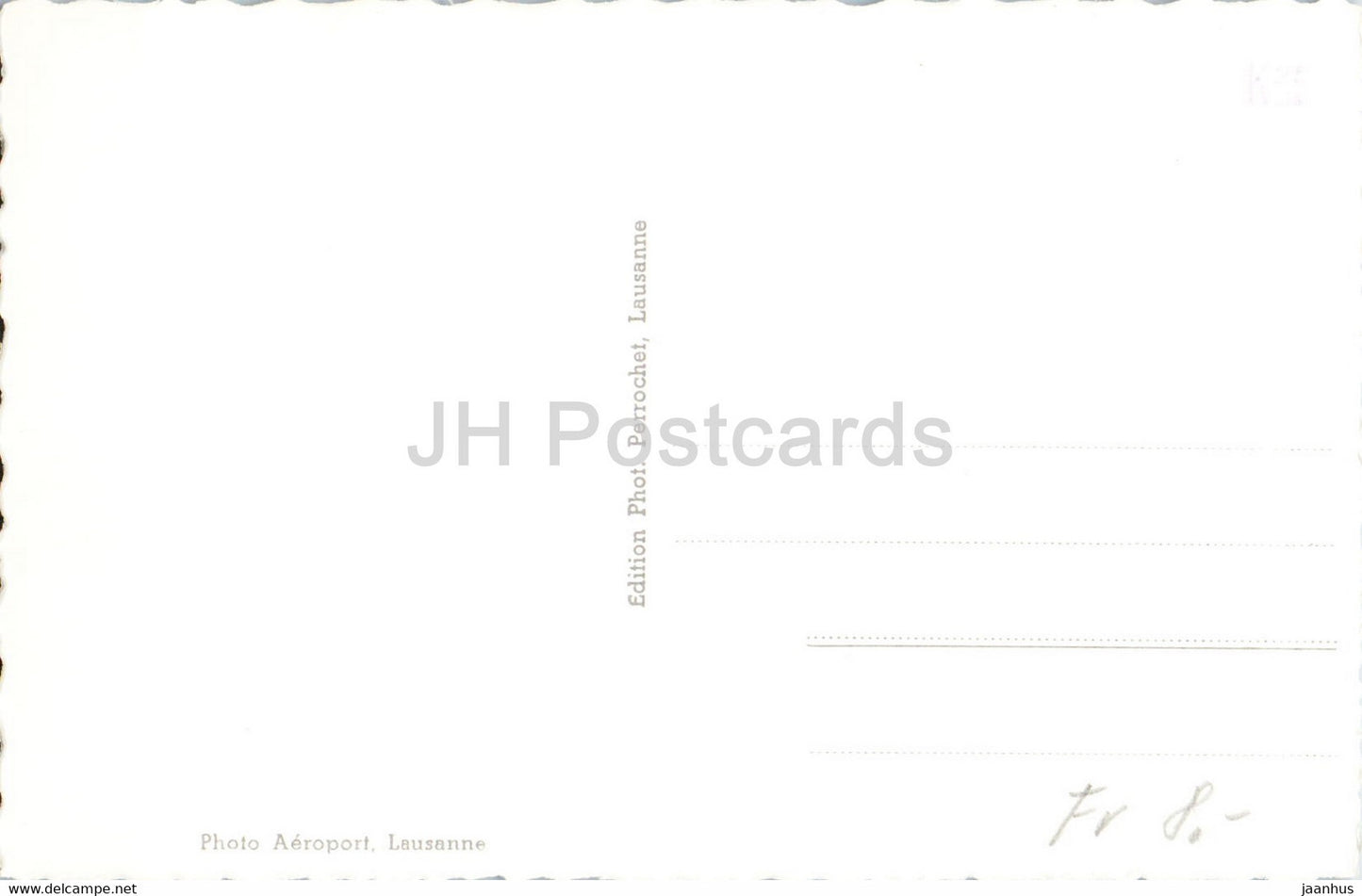 Neuchâtel vu d'avion - vue aérienne - 4087 - carte postale ancienne Suisse - inutilisée