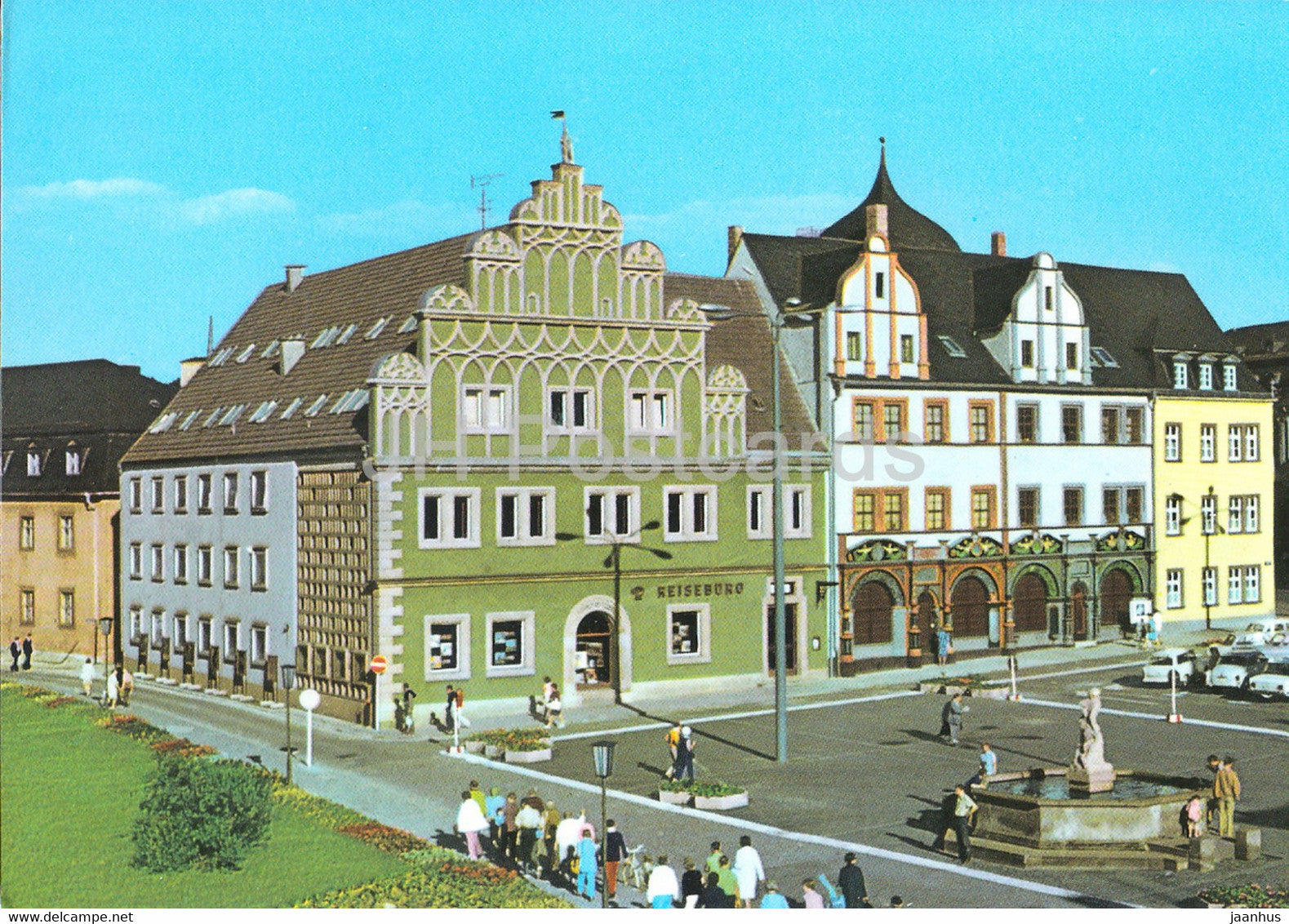 Weimar - Stadthaus und Lucas Cranach Haus - Germany DDR - unused - JH Postcards