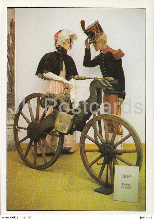 Franzosisches Laufrad von 1819 - Museum für Verkehr und Technik Berlin - bicycle - Germany - unused - JH Postcards