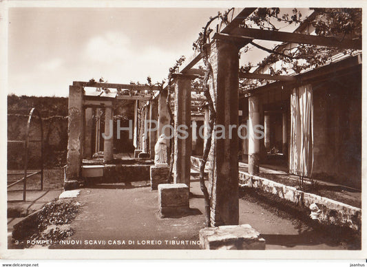 Pompei - Pompeii - Nuovi Scavi - Casa di Loreio Tiburtino - ancient architecture - Italy - Italia - unused - JH Postcards