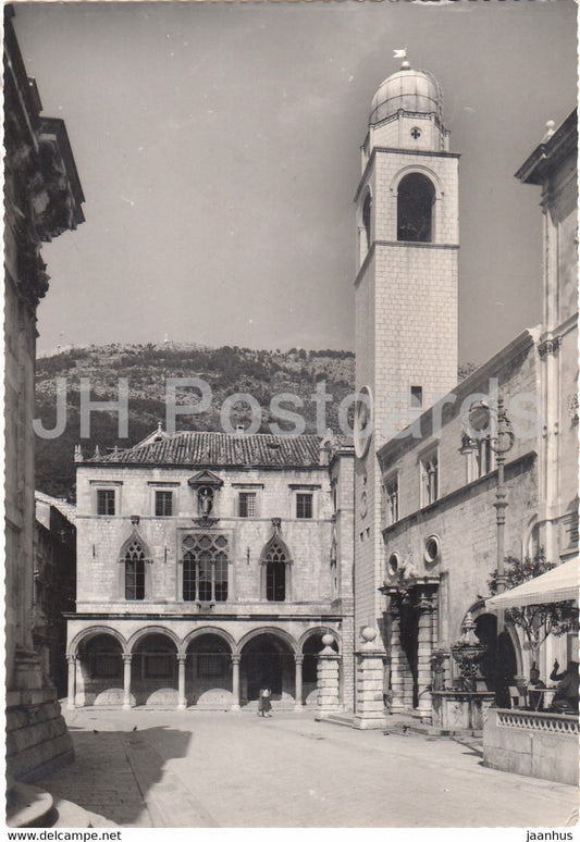 Dubrovnik - The Bell Tower and Sponza - 2626 - Yugoslavia - Croatia - unused - JH Postcards