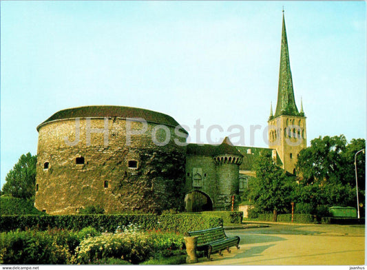 Tallinn - tower Stout Margarita - Paks Margareeta - Intourist - Estonia USSR - unused - JH Postcards