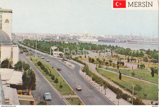Mersin - Some view from the City - ship - 1987 - Turkey - used - JH Postcards