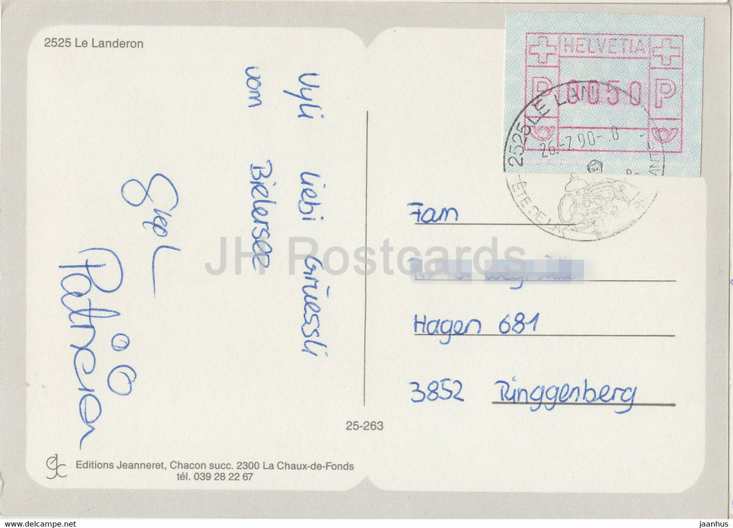 Le Landeron - rue - 2525 - 1990 - Suisse - occasion