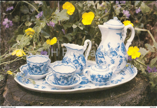 Cesky Porcelan - Dubi u Teplic - Czech porcelain - Czech Republic - Czechoslovakia - unused - JH Postcards