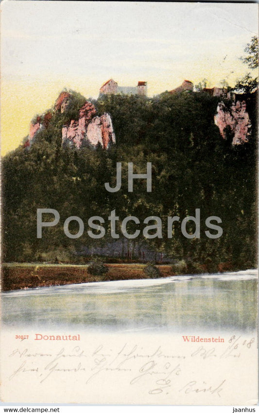 Donautal - Wildenstein - 30577 - old postcard - 1908 - Germany - used - JH Postcards