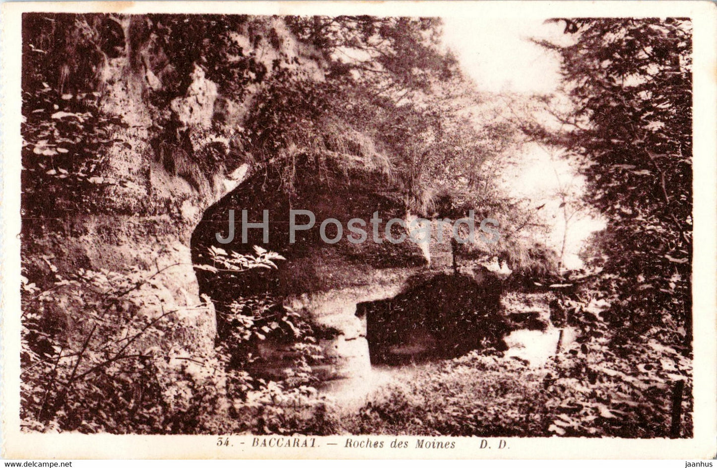Baccarat - Roches des Moines - 34 - old postcard - France - unused - JH Postcards