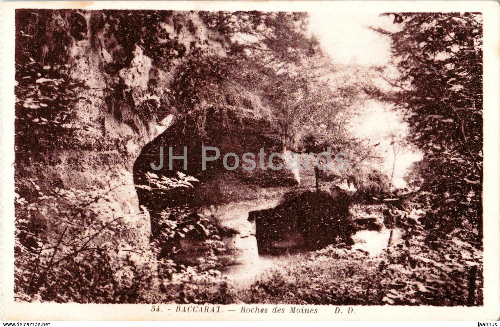 Baccarat - Roches des Moines - 34 - old postcard - France - unused - JH Postcards