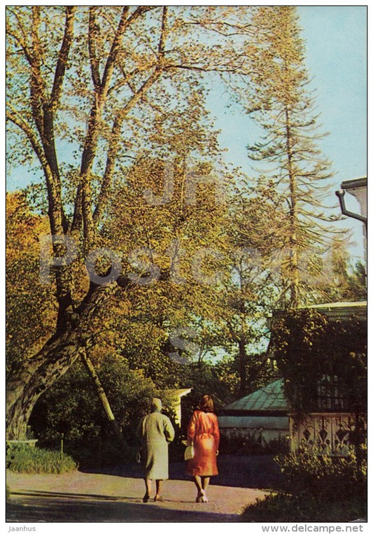 the old elm or the Tree of the Poor - Russian writer Leo Tolstoy Museum - Yasnaya Polyana - 1967 - Russia USSR - unused - JH Postcards