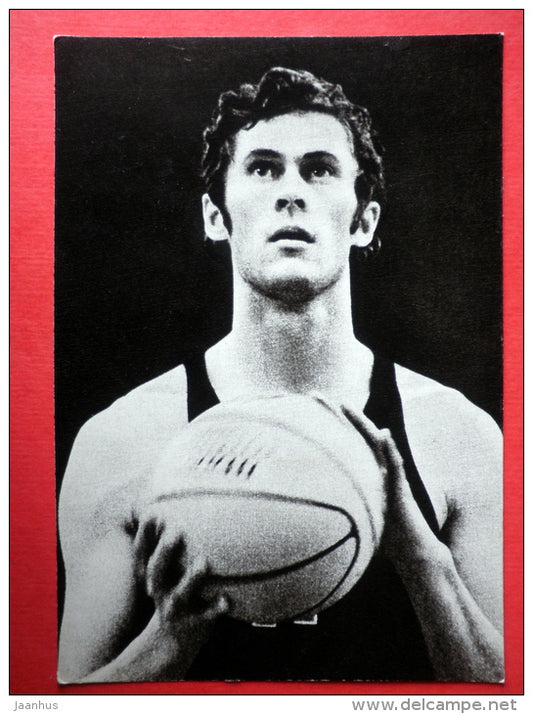 Priit Tomson - basketball - Mexico 1968 - Estonian Olympic medal winners - 1979 - Estonia USSR - unused - JH Postcards
