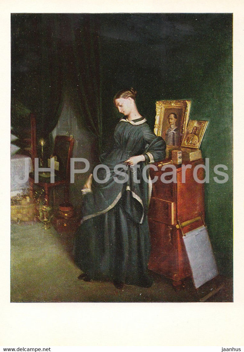 painting by P. Fedotov - Widow - Russian art - 1978 - Russia USSR - unused - JH Postcards