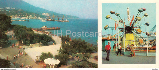 Yalta - Sea Port - children's amusement corner - Tivoli - Crimea - 1980 - Ukraine USSR - unused - JH Postcards