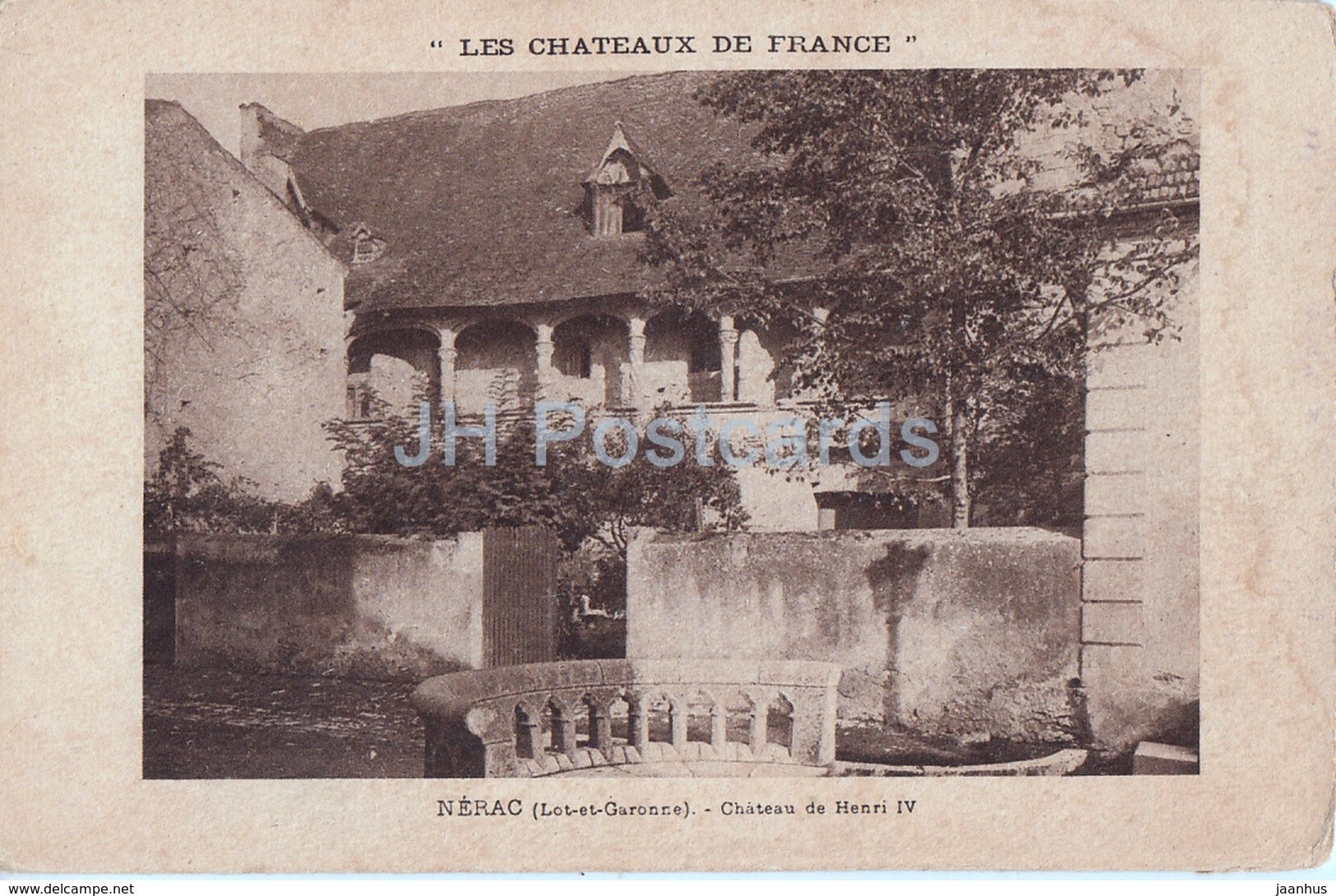 Nerac - Chateau de Henri IV - castle - old postcard - France - unused