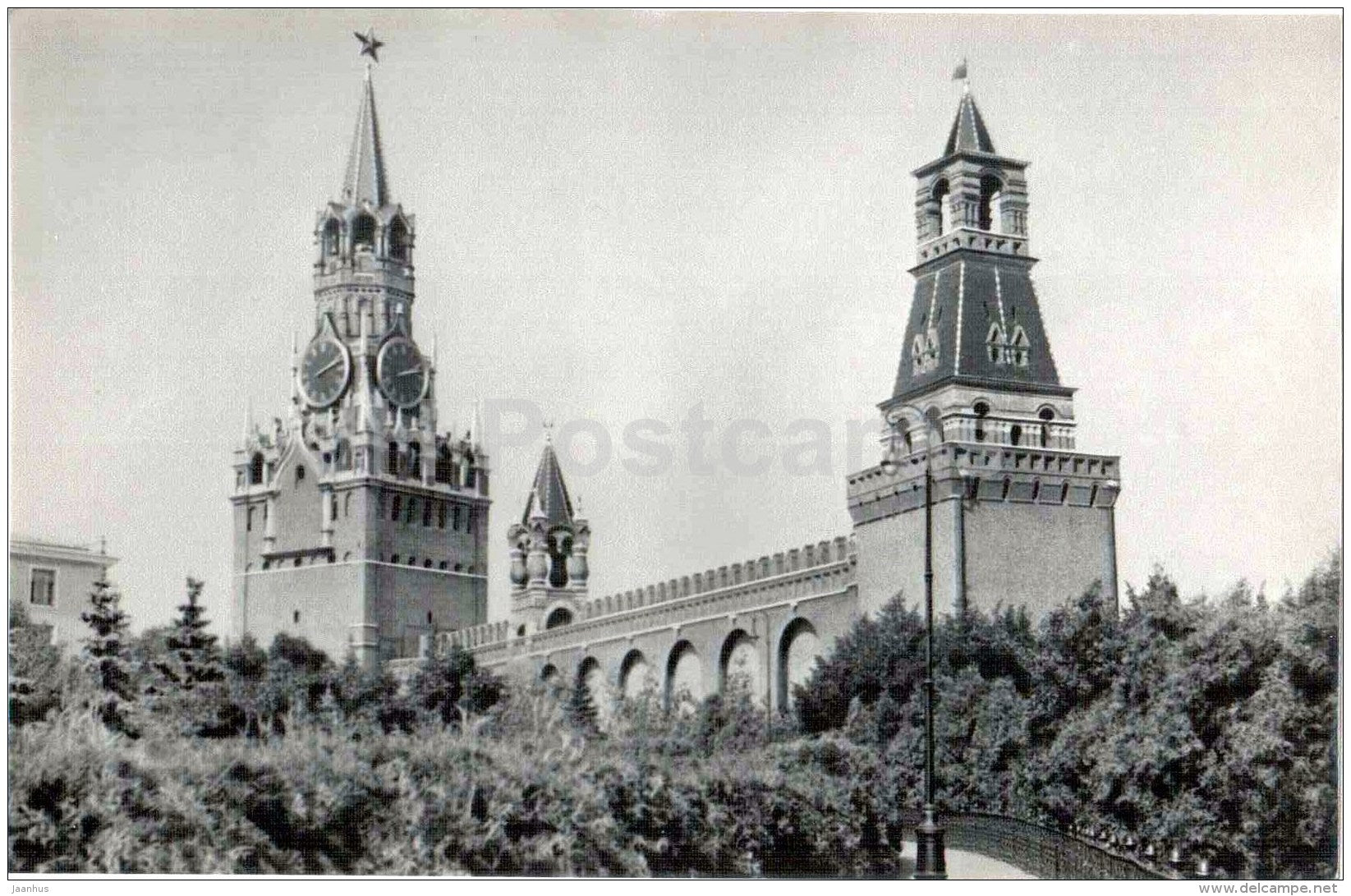 Spasskaya , Tsarskaya , Nabatnaya - Moscow Kremlin - 1958 - Russia USSR - unused - JH Postcards