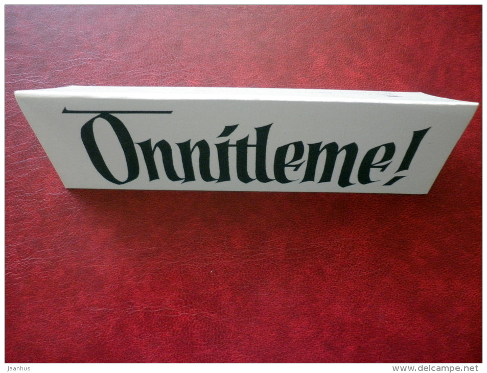 mini format greeting card - 1974 - Estonia USSR - unused - JH Postcards