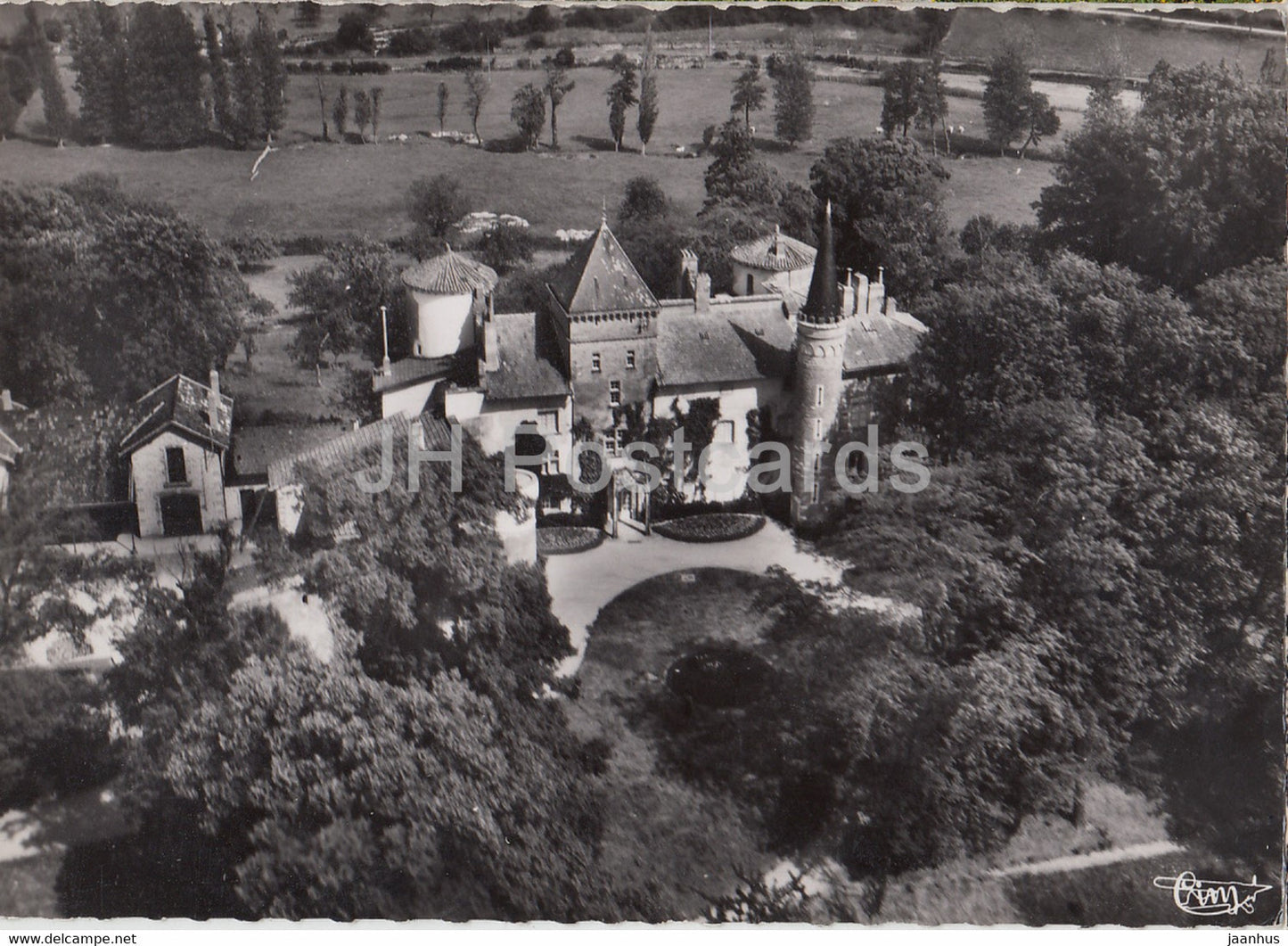 St Point - Vue Aerienne - castle - 2583 - France - unused - JH Postcards
