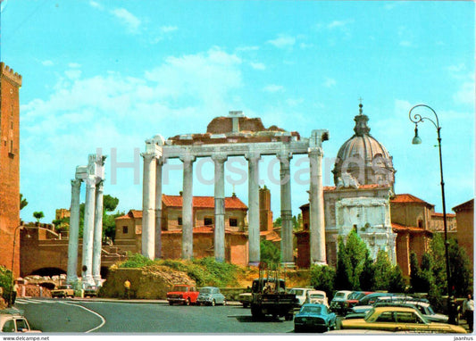 Roma - Rome - Tempio di Saturno - Temple of Saturn - ancient world - 1/64 - Italy - unused - JH Postcards