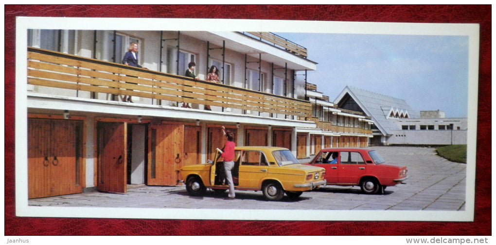 Motel - cars Zhiguli - Suzdal - 1978 - Russia USSR - unused - JH Postcards