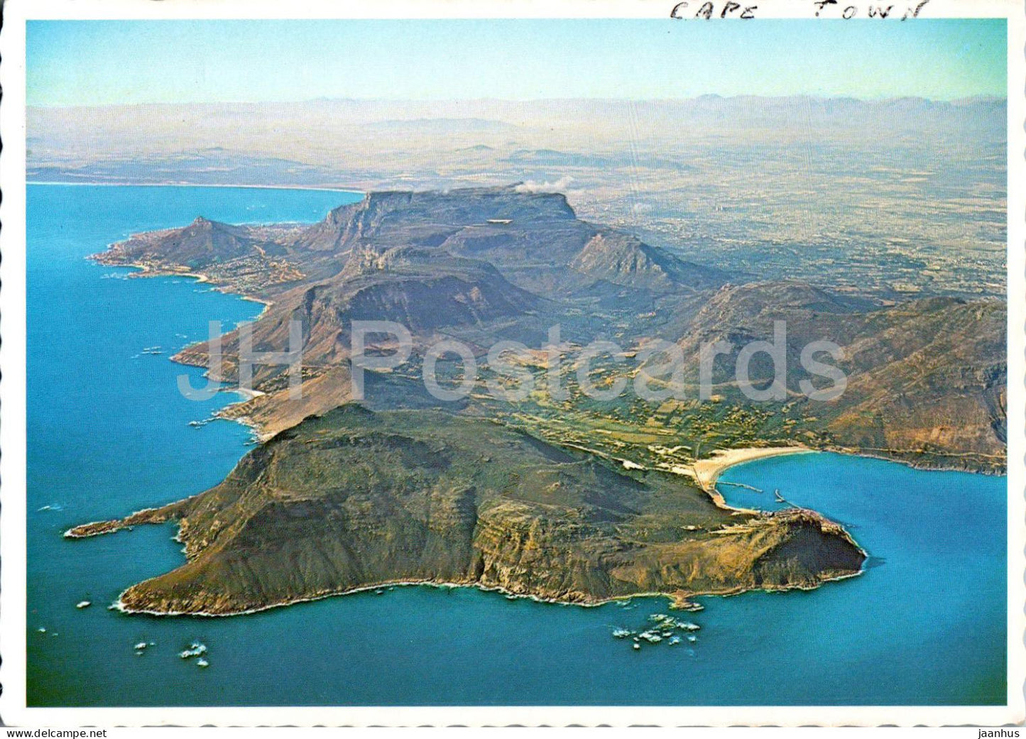 Cape Town - A dramatic view of the back Table Mountain - 50 A - South Africa - used - JH Postcards