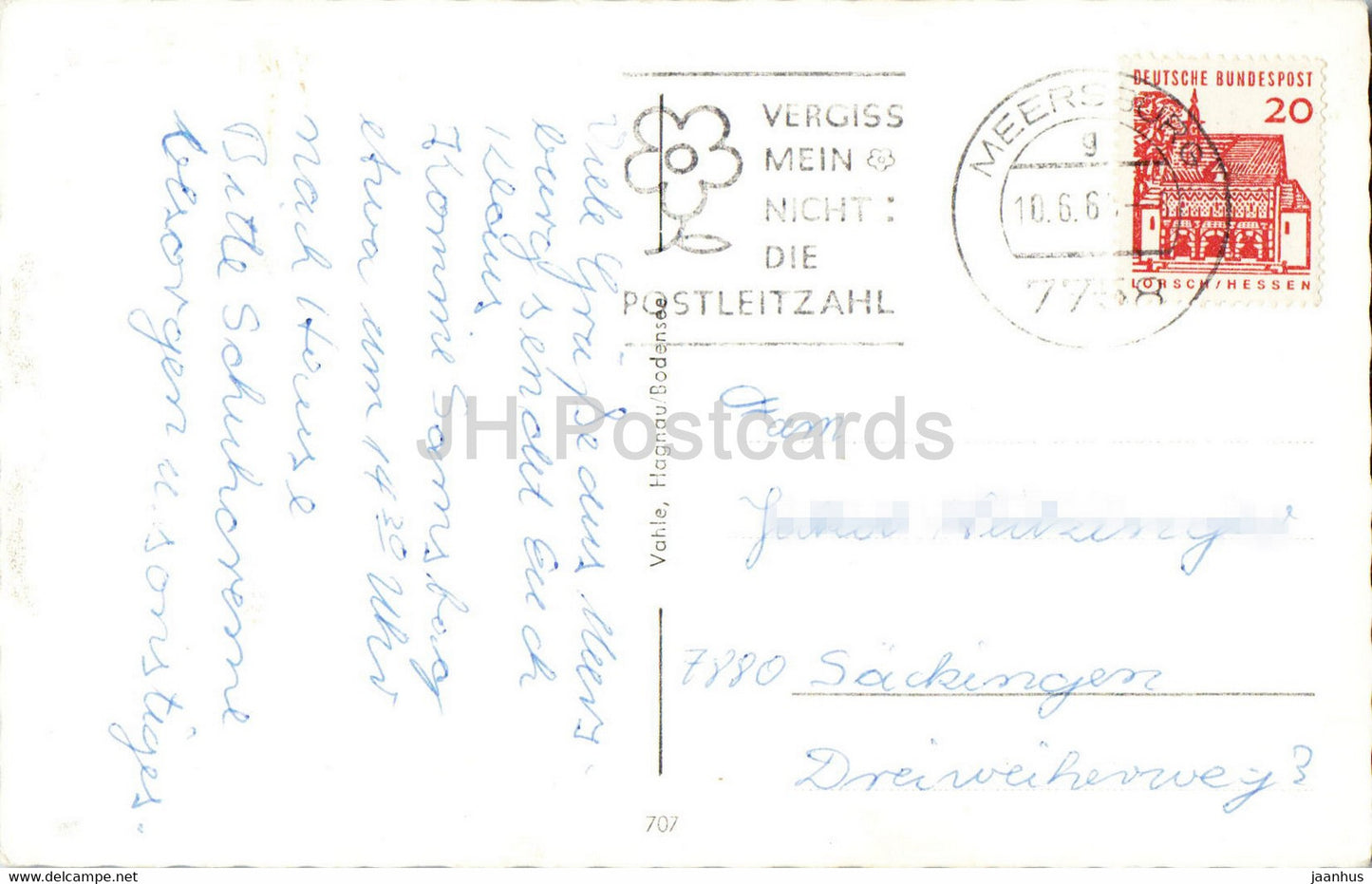 Schloss Meersburg a B - castle - 1960s - Germany - used