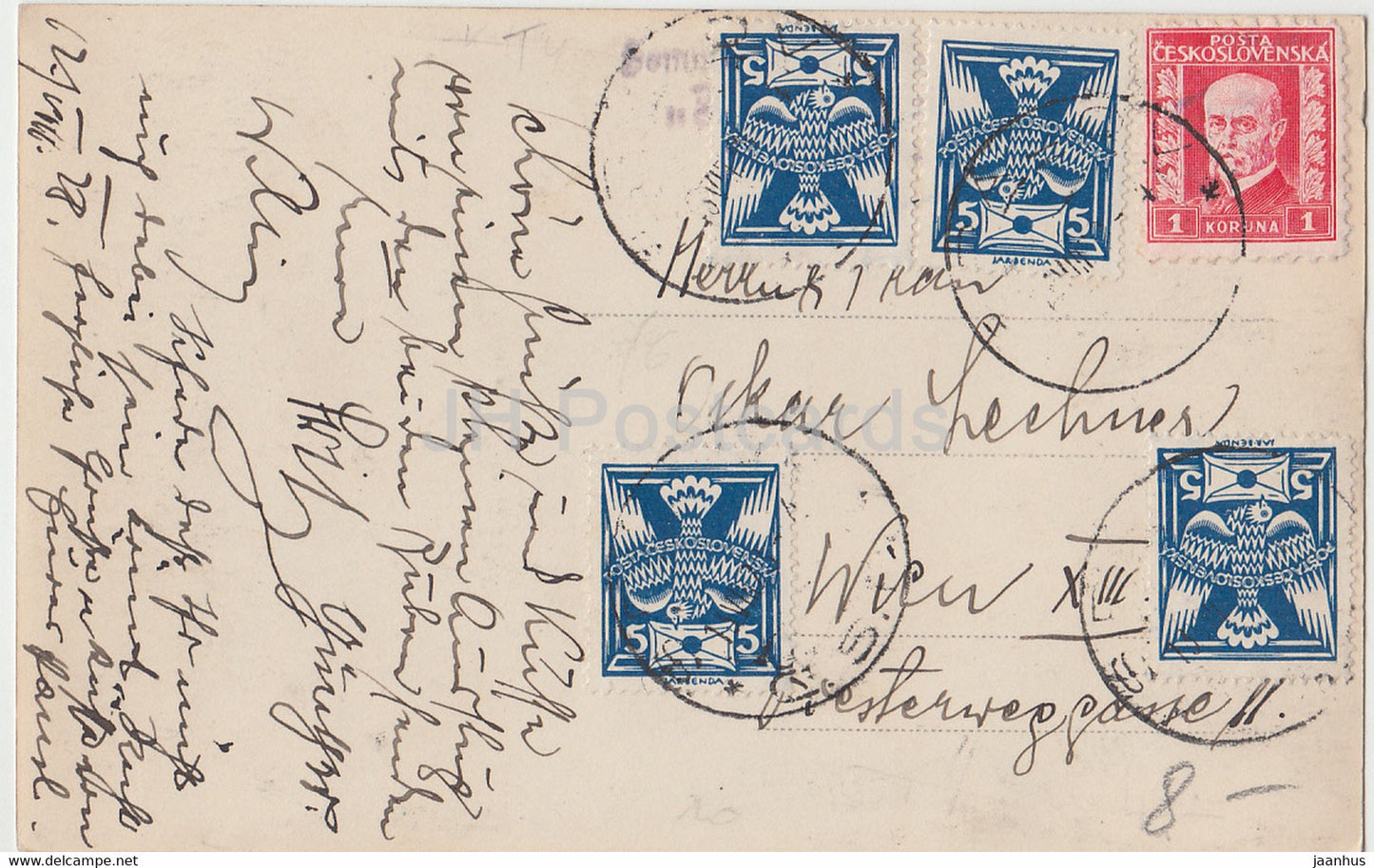 Maria Stein - Elka 58 - alte Postkarte - 1928 - Tschechoslowakei - Tschechische Republik - gebraucht