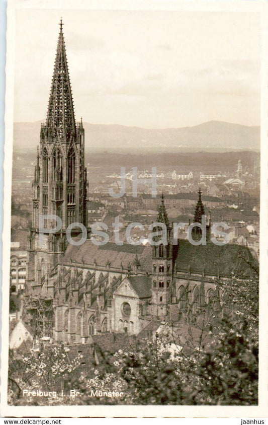 Freiburg i Br - Munster - cathedral - 2 - old postcard - Germany - unused - JH Postcards