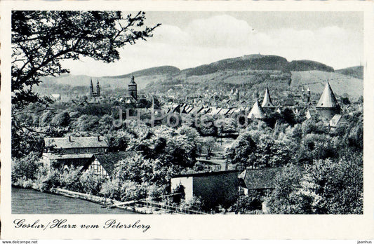 Goslar Harz vom Petersberg - old postcard - 1959 - Germany - used - JH Postcards