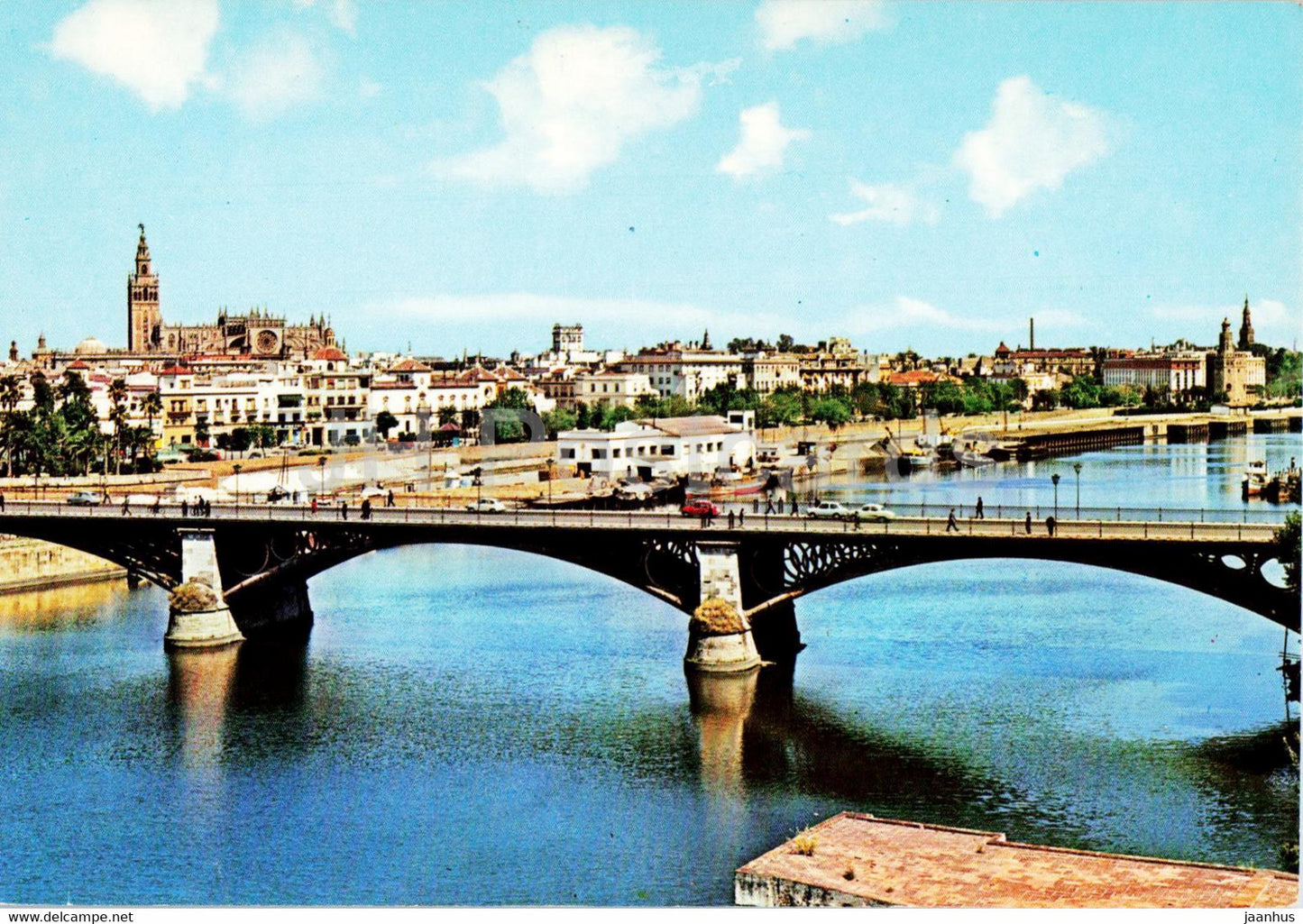 Sevilla - Puente de Triana - bridge - 581 - Spain - unused - JH Postcards