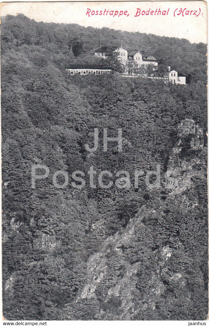 Rosstrappe - Bodetal Harz - 29 - old postcard - 1921 - Germany - unused - JH Postcards