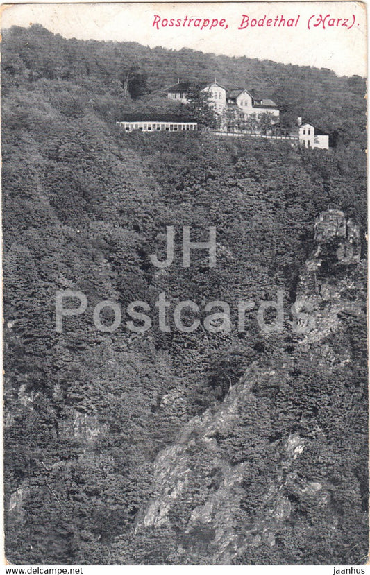 Rosstrappe - Bodetal Harz - 29 - old postcard - 1921 - Germany - unused - JH Postcards
