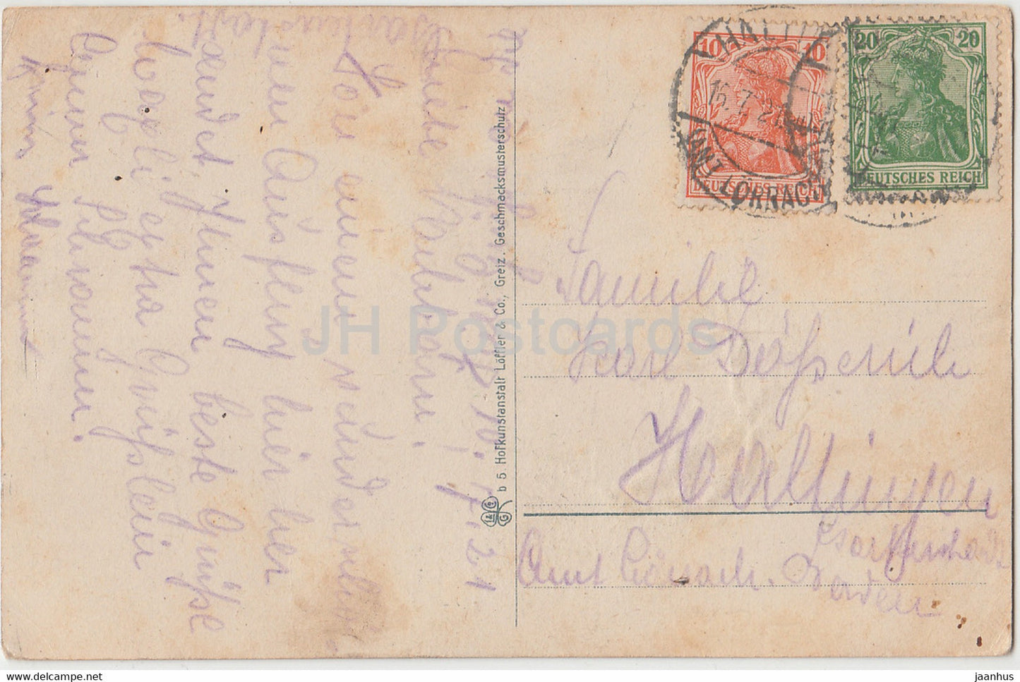 Rosstrappe - Bodetal Harz - 29 - old postcard - 1921 - Germany - unused