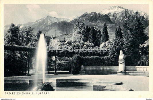 Bad Reichenhall - Kurpark - Predigtstuhl - 434 - old postcard - Germany - unused - JH Postcards