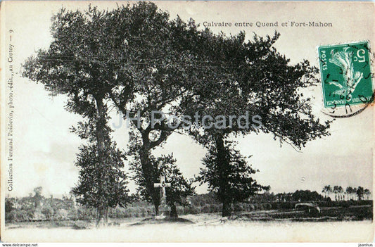 Calvaire entre Quend et Fort Mahon - old postcard - 1915 - France - used - JH Postcards
