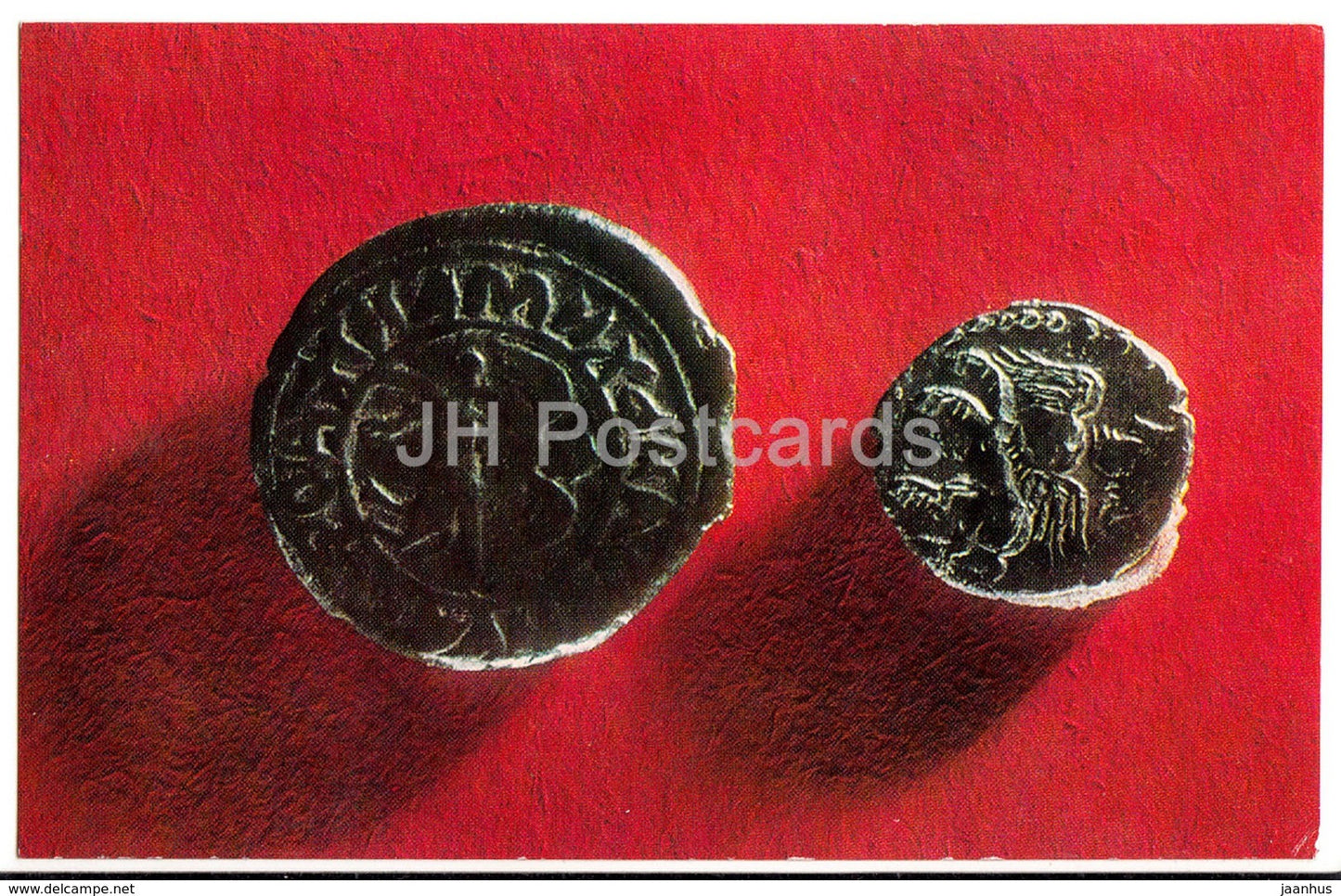 Silver Denga and Golden Pulo of Grand Prince Ivan Mikhailovich - Rare Russian Coins - 1971 - Russia USSR - unused - JH Postcards