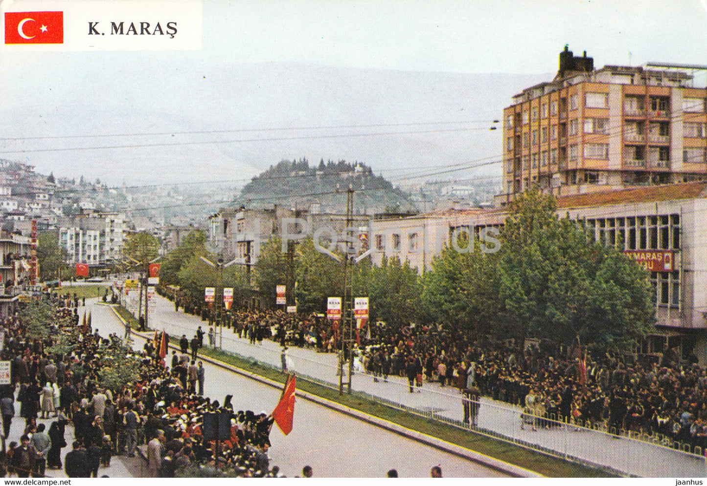 K Maras - parade - 1984 - Turkey - used - JH Postcards