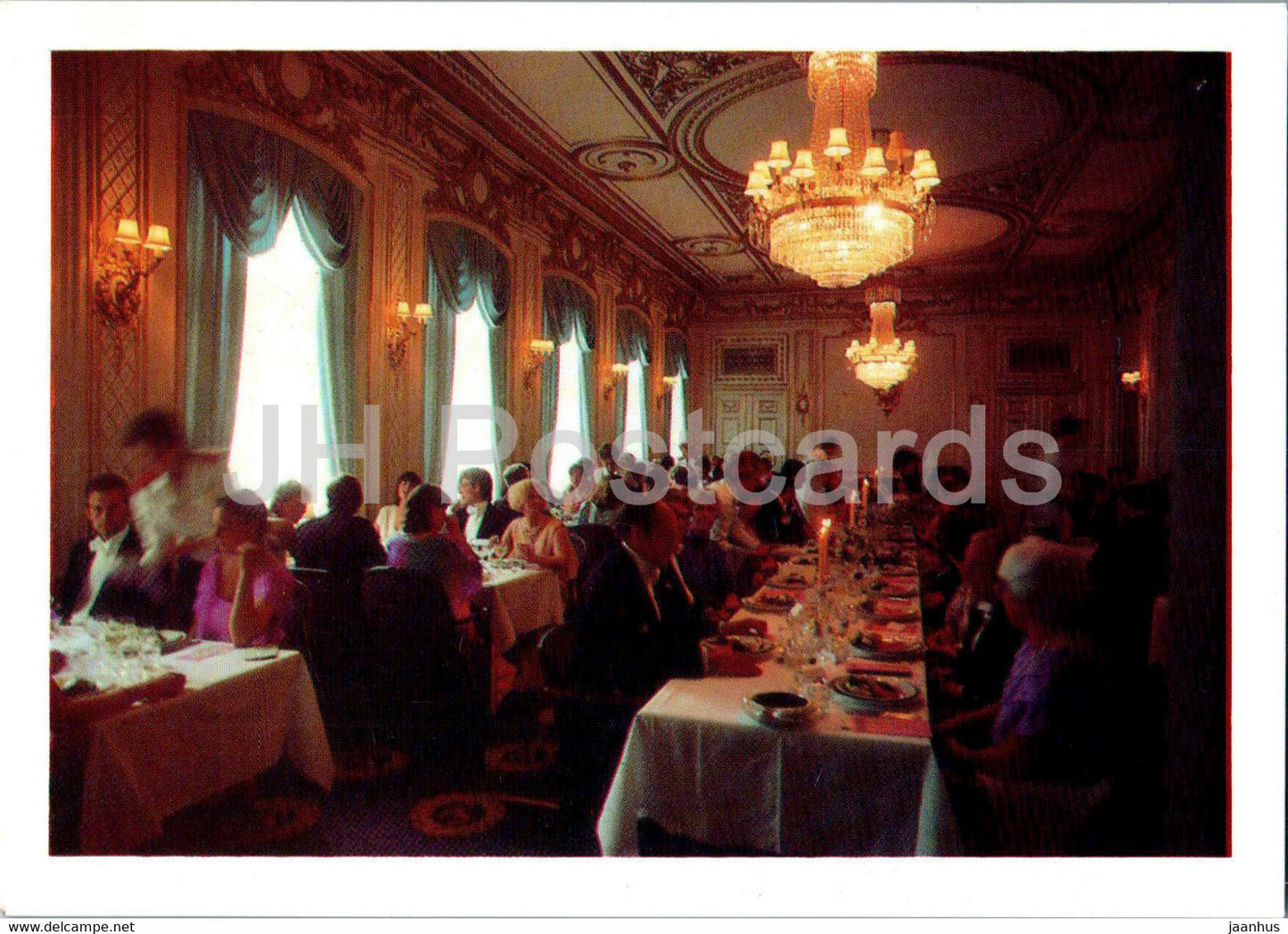 franska matsalen - dining room - Grand Hotel Saltsjobaden - Sweden - unused - JH Postcards