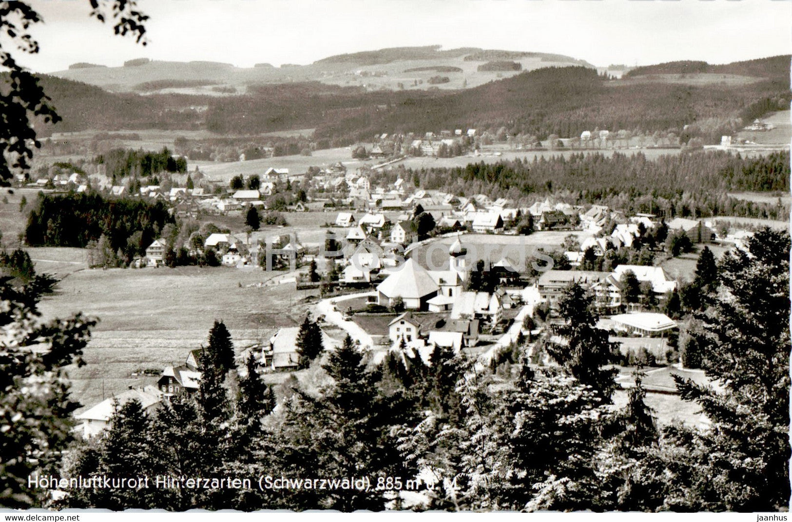 Hohenluftkurort Hinterzarten 885 m - old postcard - Germany - unused - JH Postcards