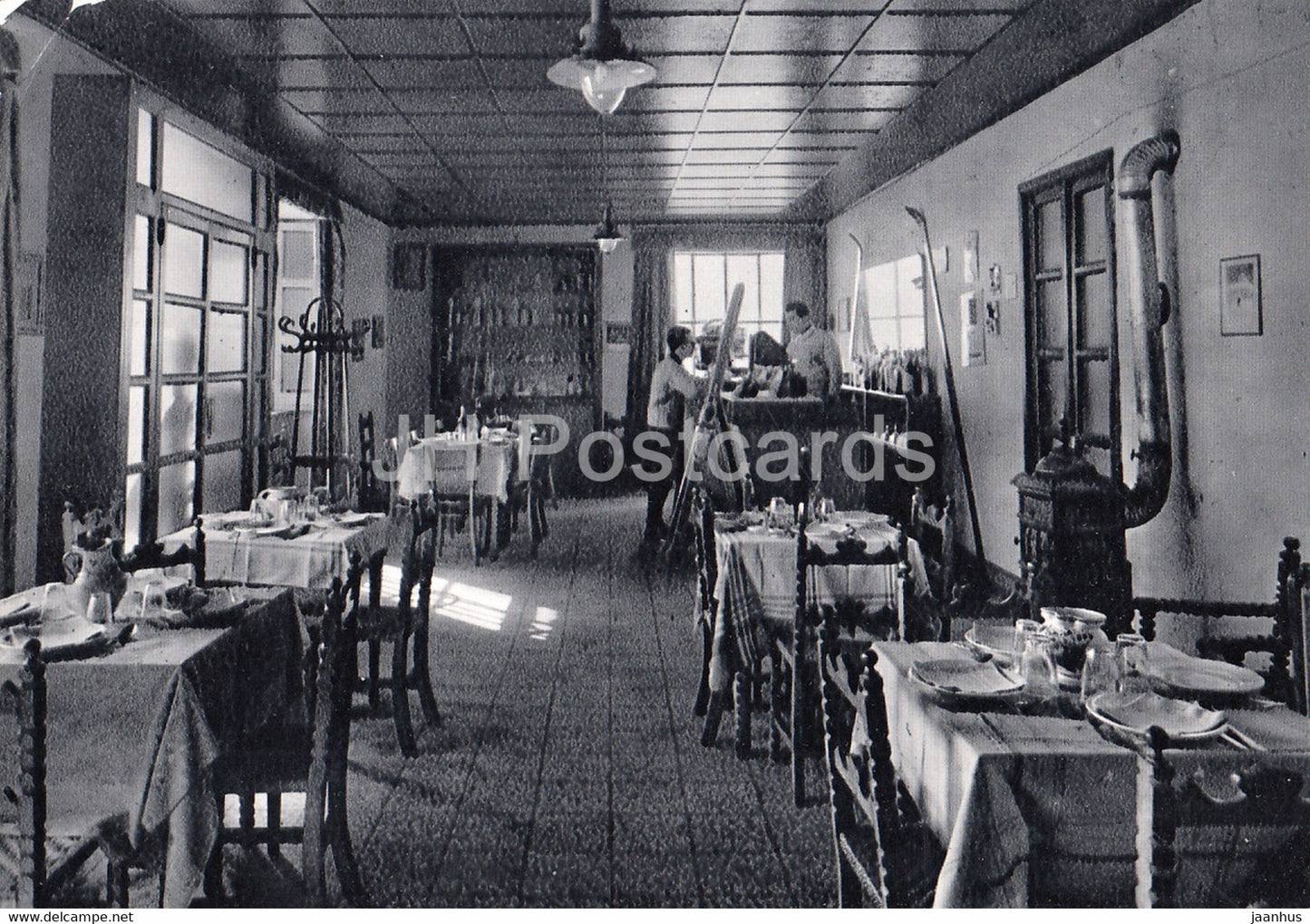 Nicolosi Etna - Interno Caffe Cantoniera 2000 m - cafe Shelter - Italy - unused - JH Postcards