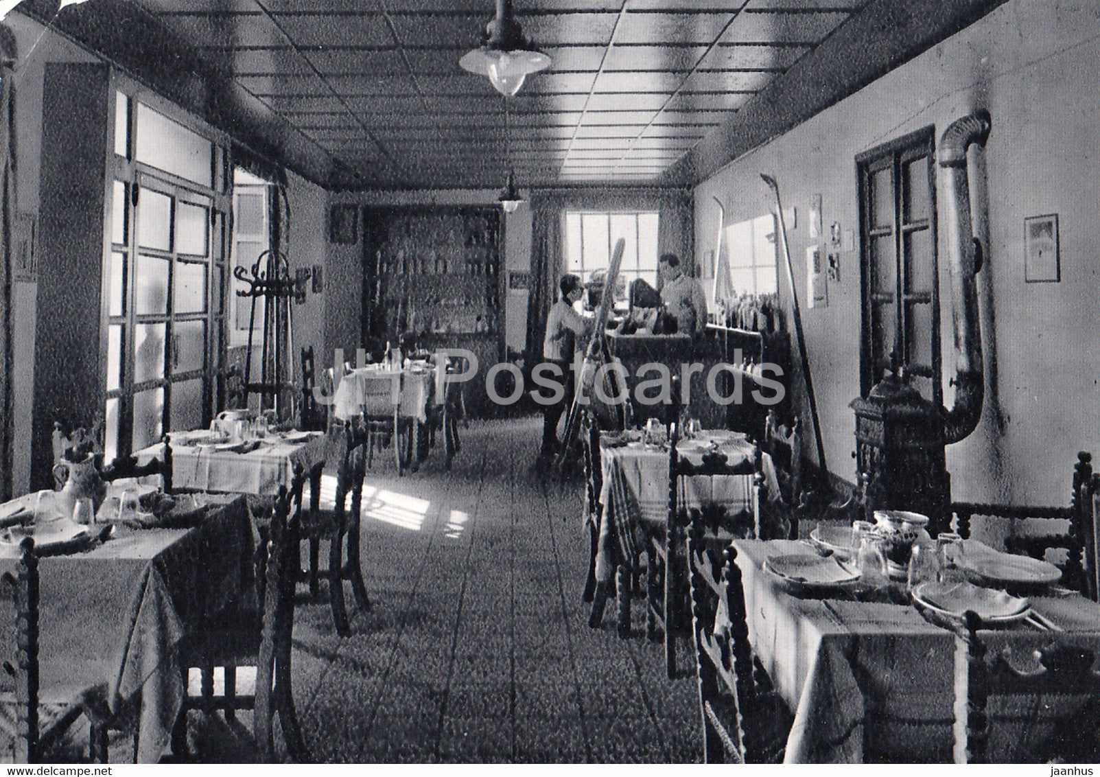 Nicolosi Etna - Interno Caffe Cantoniera 2000 m - cafe Shelter - Italy - unused - JH Postcards