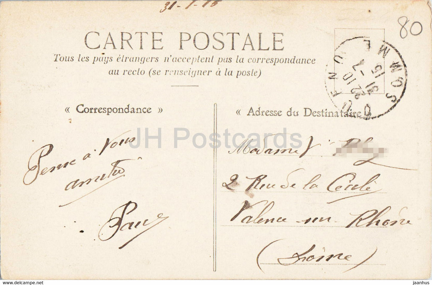 Calvaire entre Quend et Fort Mahon - old postcard - 1915 - France - used