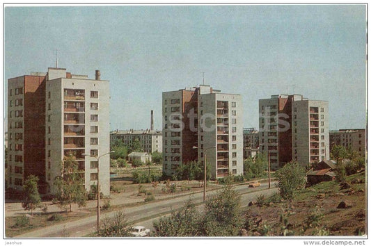 new homes near Patarei mountains - Vyborg - Viipuri - 1979 - Russia USSR - unused - JH Postcards
