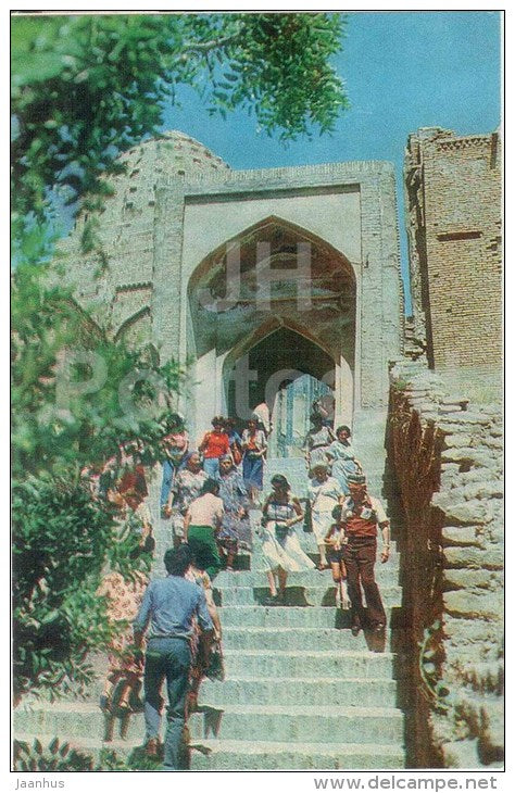 Shah-i-Zinda Ensemble - Stairs - Samarkand - 1982 - Uzbekistan USSR - unused - JH Postcards