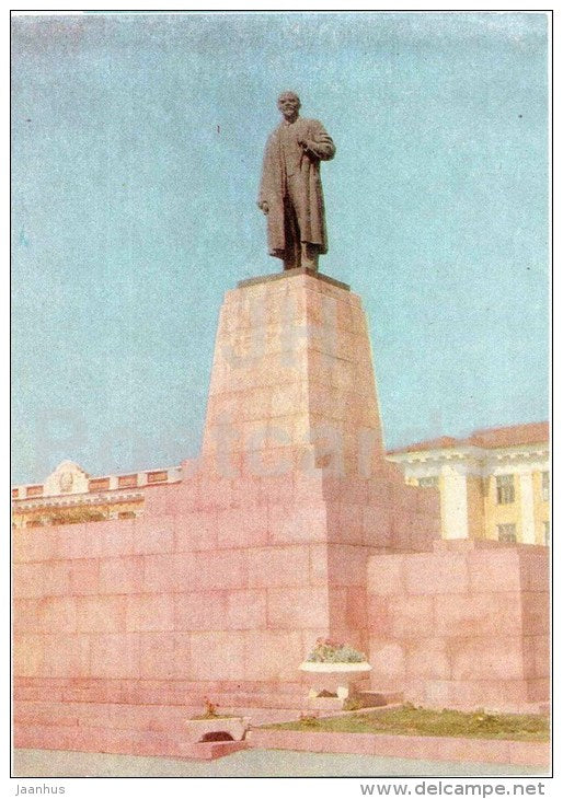 monument to Lenin - Zhambyl - Jambyl - Kazakhstan USSR - unused - JH Postcards